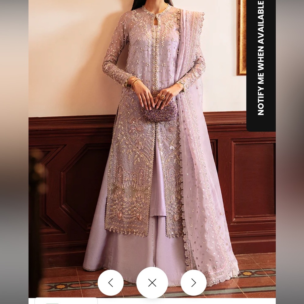 Elegant Lavender Embroidered Dress Soraya. - Desi, Pakistani, Indian Suit